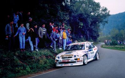 François Delecour - Catherine François
31º Rallye Catalunya - Costa Brava - Rallye de España 1995. Ford Escort RS Cosworth (M511 WJN). Clasificado 4º.

Del 23 al 25 de Octubre, Lloret de Mar, Girona, Catalunya, España.
Superficie: asfalto.

El Rally tenia un total de 1663.71 km de los que 474.35 km divididos en 23 tramos eran especiales.

Tomaron la salida 81 equipos, finalizaron 42.

© Stéphane Lhonnay
@
Palabras clave: Ford;Escort;Catalunya;España;Spain;1995
