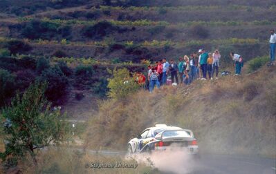 Gustavo Trelles - Jorge del Buono
31º Rallye Catalunya - Costa Brava - Rallye de España 1995. Toyota Celica GT-Four "ST205" (K-AM 806) Clasificado 6º.

Del 23 al 25 de Octubre, Lloret de Mar, Girona, Catalunya, España.
Superficie: asfalto.

El Rally tenia un total de 1663.71 km de los que 474.35 km divididos en 23 tramos eran especiales.

Tomaron la salida 81 equipos, finalizaron 42.

© Stéphane Lhonnay
@
Palabras clave: Gustavo_Trelles;Toyota;Celica;ST205;Catalunya;España;1995;Molar;Costa_Brava;Spain