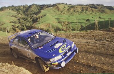 Juha Kankkunen - Juha Repo
29º Rally New Zealand 1999. Subaru Impreza S5 WRC 99 (S7 SRT). Clasificado 1º.

Del 15 al 18 de Julio, Auckland, Manukau, Nueva Zelanda.
Superficie: tierra.

El Rally constaba de 3 etapas con un total de 1675.63 km de los que 399.84 km divididos en 27 tramos eran especiales.

Tomaron la salida 82 equipos, finalizaron 46.@
Palabras clave: ;Subaru;Impreza;WRC;Nueva_Zelanda;1999