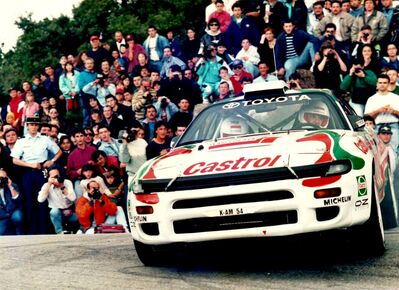 Didier Auriol - Bernard Occelli
37º Tour de Corse - Rallye de France 1993. Toyota Celica Turbo 4WD -ST185- (K-AM 54). Clasificado 2º.

Del 1 al 5 de Mayo, Ajaccio, Córcega, Francia.
Superficie: asfalto.

El Rally tenia un total de 1,130.95 Km de los que 556.42 Km divididos en 24 tramos eran especiales.

Se inscribieron 92 equipos, tomaron la salida 85, finalizaron 44.@
Palabras clave: Didier_Auriol;Toyota;Celica;ST185;Corse;Corcega;1993