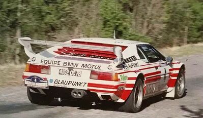 Bernard Béguin - Jean Jacques Lenne
5º Rallye des Garrigues 1984. BMW M1 (4102 QC 78). Abandonó.

Del 30 al 31 de Marzo, Nîmes, Gard, Francia.
Superficie: asfalto.

Tomaron la salida 102 equipos, finalizaron 44.@
Palabras clave: ;BMW;M1;Grupo_B;Garrigues;1984