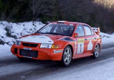 Tommi Mäkinen - Risto Mannisenmäki
68º Rallye Automobile de Monte-Carlo 2000. Mitsubishi Lancer Evo VI (V2 MMR). Clasificado 1º.

Del 19 al 22 de Enero, Monte-Carlo.
Superficie: asfalto - nieve

El Rally tenía un total de 1434.85 km de los que 412.81 km divididos en 15 tramos eran especiales (uno de ellos fue cancelado SS6 L'Epine - Rosans de 31.40 km).

Tomaron la salida 92 equipos, finalizaron 59.@
Palabras clave: ;Mitsubishi;Lancer;EvoVI;Montecarlo;2000