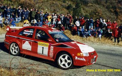 Tommi Mäkinen - Risto Mannisenmäki
68º Rallye Automobile de Monte-Carlo 2000. Mitsubishi Lancer Evo VI (V2 MMR). Clasificado 1º.

Del 19 al 22 de Enero, Monte-Carlo.
Superficie: asfalto - nieve

El Rally tenía un total de 1434.85 km de los que 412.81 km divididos en 15 tramos eran especiales (uno de ellos fue cancelado SS6 L'Epine - Rosans de 31.40 km).

Tomaron la salida 92 equipos, finalizaron 59.@
Palabras clave: ;Mitsubishi;Lancer;EvoVI;Montecarlo;2000