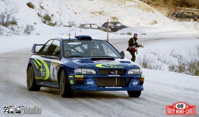 Juha Kankkunen - Juha Repo
68º Rallye Automobile de Monte-Carlo 2000. Subaru Impreza S5 WRC '99 (T16 SRT). Clasificado 3º.

Del 19 al 22 de Enero, Monte-Carlo.
Superficie: asfalto - nieve

El Rally tenía un total de 1434.85 km de los que 412.81 km divididos en 15 tramos eran especiales (uno de ellos fue cancelado SS6 L'Epine - Rosans de 31.40 km).

Tomaron la salida 92 equipos, finalizaron 59.@
Palabras clave: ;Juha_Repo;Subaru;Impreza;WRC;Montecarlo;2000