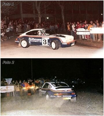 Henri Toivonen - Ian Grindrod
32º Rally Costa Brava 1984. Porsche 911 SC RS (A974 BRX).
Foto en el tramo de "Cladells" / Curva de "La Pedra Llarga".

Abandonó por el eje de transmisión, aunque siguió brindando un auténtico espectáculo a todos los aficionados como coche 0 durante la 3º etapa.

Del 17 al 19 de Febrero, Lloret de Mar, España.
Superficie: grava / asfalto.

El Rally tení­a un total de 1366.41 km, de los que 527.15 km divididos en 46 tramos eran especiales.

Tomaron la salida 60 equipos, finalizaron 25.@
Palabras clave: Henri_Toivonen;Ian_Grindrod;Porsche;Grupo_B;Costa_Brava;1984;España;Spain