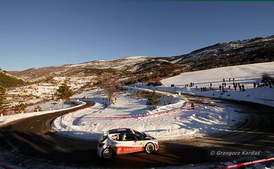 Stéphane Sarrazin - Jacques-Julien Renucci
78º Rallye Automobile de Monte-Carlo 2010. Peugeot 207 S2000 (AH-717-EC). Clasificado 4º.

Del 19 al 23 de Enero, Valence - Monaco.
Superficie: asfalto - nieve

El Rally tenia un total de 396.18 km cronometrados divididos en 3 etapas y 15 tramos especiales.

Tomaron la salida 59 equipos, finalizaron 36.

© Grzegorz Kardas
@
Palabras clave: Montecarlo;Peugeot;S2000;2010
