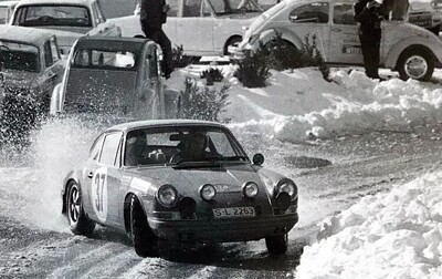 Björn Waldegård - Lars Helmér
38º Rallye Automobile de Monte-Carlo 1969. Porsche 911 S (S-L 2263). Clasificado 1º.

Del 17 al 24 de Enero, Monte-Carlo.
Superficie: asfalto - nieve.

El Rally tenia un total de 225.00 km cronometrados.

Se inscribieron 211 equipos, tomaron la salida 183, finalizaron 44.@
Palabras clave: Bjorn_Waldegard;Lars_Helmer;Porsche;Montecarlo;1969;nieve