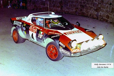 Markku Alén - Ilkka Kivimäki
20º Rallye Sanremo 1978. Lancia Stratos HF (TO M54374). Clasificado 1º.

Del 3 al 7 de Octubre, Sanremo, Liguria, Imperia, Italia.
Superficie: asfalto.

El Rally tenia un total de 1663.80 km de los que 893.80 km divididos en 56 tramos eran especiales, (1 fue cancelado, SS25 Santuario 1 de 7.30 km).

Se inscribieron 135 equipos, tomaron la salida 122, finalizaron 56.

© By Roche
@
Palabras clave: Markku_Alen;Lancia;Stratos;Sanremo;1978