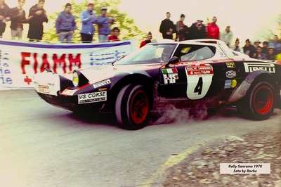 Markku Alén - Ilkka Kivimäki
20º Rallye Sanremo 1978. Lancia Stratos HF (TO M54374). Clasificado 1º.

Del 3 al 7 de Octubre, Sanremo, Liguria, Imperia, Italia.
Superficie: asfalto.

El Rally tenia un total de 1663.80 km de los que 893.80 km divididos en 56 tramos eran especiales, (1 fue cancelado, SS25 Santuario 1 de 7.30 km).

Se inscribieron 135 equipos, tomaron la salida 122, finalizaron 56.

© By Roche
@
Palabras clave: Markku_Alen;Lancia;Stratos;Sanremo;1978