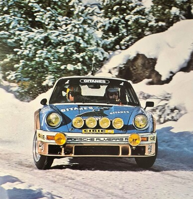 Jean-Pierre Nicolas - Vincent Laverne
46º Rallye Automobile de Monte-Carlo 1978. Porsche 911 Carrera (8737 RG 34). Clasificado 1º.

Del 21 al 27 de Enero, Monte-Carlo.
Superficie: asfalto - nieve.

El Rally tenia un total de 4600 km de los que 570 km divididos en 29 tramos eran especiales (5 de ellas fueron canceladas SS8 Col du Fanget de 10 Km, SS10 Serre Chevalier de 10 Km, SS11 Col du Lautaret de 15 Km, SS14 Saint Pierreville de 16 Km y SS15 Burzet de 44 Km).

Se inscribieron 231 equipos, tomaron la salida 216, finalizaron 129.@
Palabras clave: ;Porsche;Montecarlo;1978;Nieve