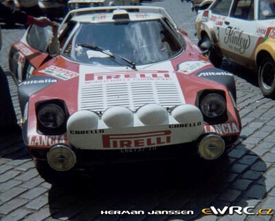Tony Carello - Maurizio Perissinot
14º 24 Heures d'Ypres 1978. Lancia Stratos HF (TO L64137). Clasificado 3º.
Lancia Pirelli

Del 23 al 25 de Junio, Ypres • AC Targa Florio.
Superficie: asflto

El Rally constaba de 2 etapas con un total de 516.06 km divididos en 48 tramos cronometrados.

Tomaron la salida 178 equipos, finalizaron 59.

© Herman Janssen
@@
Palabras clave: Lancia;Stratos;Ypres;1978