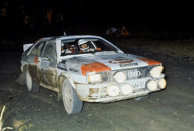 Hannu Mikkola - Arne Hertz
30º Lombard RAC Rally 1981. Audi Quattro (IN-NM 61). Clasificado 1º.

Del 22 al 24 de Noviembre, Chester, Cheshire, Inglaterra.
Superficie: asfalto - tierra.

El Rally tenia un total de 2720 km de los que 722 km divididos en 65 tramos eran especiales.

Se inscribieron 154 equipos, tomaron la salida 151, finalizaron 54.@
Palabras clave: ;Audi;Quattro;Gran_Bretaña;1981;RAC_Rally