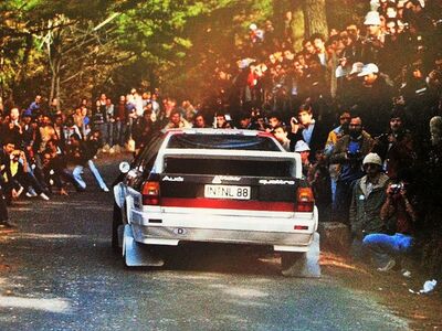 Michèle Mouton - Fabrizia Pons
23º Rally de Sanremo 1981. Audi Quattro (IN-NL 88). Clasificada 1ª.

Era la primera vez que una mujer ganaba una prueba del Mundial de Rallyes... GRANDE MICHELE Y FABRIZIA !!!!

Del 5 y el 10 de Octubre, Sanremo, Italia.
Superficie: asfalto - tierra.

El Rally tenia un total de 2847 km de los que 751 km divididos en 61 tramos eran especiales, (2 de ellas fueron canceladas SS51 y SS56 San Romolo).

Tomaron la salida 63 equipos, finalizaron 27.@
Palabras clave: Michele_Mouton;Audi;Quattro;Sanremo;1981;Mujeres;Womens