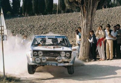 Markku Alén - Ilkka Kivimäki
23º Rallye Sanremo 1981. Fiat 131 Abarth (TO R92449). Clasificado 9º.

Del 5 al 10 de Octubre, Sanremo, Liguria, Imperia, Italia.
Superficie: asfalto - tierra.

El Rally tenia un total de 2847.00 km de los que 751.06 km divididos en 61 tramos eran especiales, (2 de ellas fueron canceladas SS51 Upega de 12.35 km y SS56 San Romolo de 34.95 km).

Tomaron la salida 63 equipos, finalizaron 27.@
Palabras clave: Markku_Alen;Fiat;Abarth;Sanremo;1981