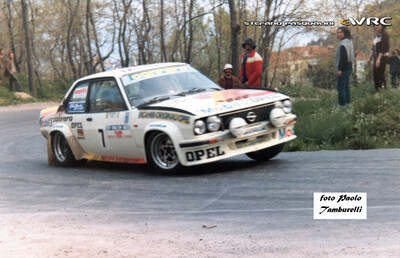 Luigi Battistolli (Lucky) - Fabio Penariol
15º Rallye dell'Isola d'Elba 1982. Opel Ascona 400 (NA E48787). Clasificado 2º.
Conrero Squadra Corse

Del 22 al 24 de Abril, Marina di Campo.
Superficie: asfalto - tierra.

El Rally tenia un total de 1004.00 km de los que no sabemos cuantos Km divididos en 37 tramos especiales.

Tomaron la salida 87 equipos, finalizaron 29.

© Stefano Pasqualini
@
Palabras clave: Elba;Opel;1982;Ascona