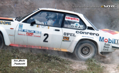 Antonio "Tony" Fassina - Roberto Dalpozzo "Rudy"
15º Rally Isla de Elba 1982. Opel Ascona 400 (NA E64050). Clasificado 3º.
Conrero Squadra Corse

Del 22 a 24 de Abril, Marina di Campo.
Superficie: asfalto - tierra.

El Rally tenia un total de 1004.00 km de los que no sabemos cuantos Km divididos en 37 tramos especiales.

Tomaron la salida 87 equipos, finalizaron 29.

© Stefano Pasqualini
@
Palabras clave: Elba;Opel;1982;Ascona