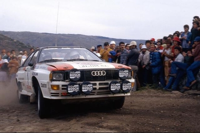 Michèle Mouton - Fabrizia Pons
17º Rallye de Portugal - Vinho do Porto 1983. Audi Quattro A1 (IN-NM 82). Clasificada 2ª.
Audi Sport

Del 2 al 5 de Marzo, Estoril, Lisboa, Portugal.
Supeficie: asfalto - tierra.

El Rally tenia un total de 2325 km de los que 674.50 km divididos en 43 tramos eran especiales (3 de ellos fueron cancelados SS12 Figueira de Foz de 9 Km, SS13 Prestimo de 12,50 Km, SS14 Vouga de 10 Km).

Tomaron la salida 86 equipos, finalizaron 31.@
Palabras clave: Michele_Mouton;Audi;Quattro;Grupo_B;Portugal;1983