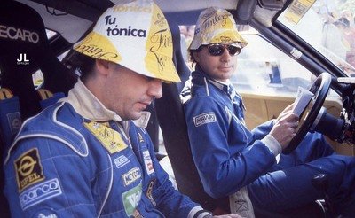 Carlos Sainz Cenamor - José Luis López Orozco
20º Rally Catalunya 1984. Opel Manta 400 (2-M-1855-P). Clasificado 2º.

El Equipo Oficial de Opel le cedió este coche sólo para este rally.
Su brillante actuación, 2º por detrás de Salvador Serviá también con Opel, y por delante de Genito Ortiz con Renault 5 Turbo, le abrió las puertas al Equipo Oficial de Renault.

Del 26 de Octubre al 28 de Octubre, Barcelona, Catalunya, España.
Superficie: asfalto.

El Rally tení­a un total de 440.65 km cronometrados.

Tomaron la salida 83 equipos, finalizaron 42.

© Jose Luis Cortijos
@
Palabras clave: Carlos_Sainz;Jose-Luis_Orozco;Opel;Manta;Catalunya;grupo_B;1984;Personajes