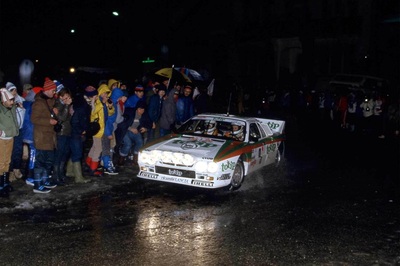 Massimo (Miki) Biasion - Tiziano Siviero
52º Rallye Automobile de Monte-Carlo 1984. Lancia Rally 037 (TO W67773). Clasificado 6º.
Jolly Club Totip

Del 21 al 27 de Enero, Monte-Carlo.
Superficie: asfalto - nieve.

El Rally tenia un total de 3328.90 km de los que 753.20 km divididos en 30 tramos eran especiales (4 de ellas fueron canceladas SS3 St Jean en Royans de 39 Km, SS11 Les Savoyons - Sigoyer de 32 Km, SS12 Pont sur Barrage du Sautet de 18,40 Km, SS13 Chateau d'Ancelle - La Batie Neuve de 11,20 Km).

Se inscribieron 222 equipos, tomaron la salida 209, finalizaron 120.@
Palabras clave: Lancia;Montecarlo;1984;Grupo_B