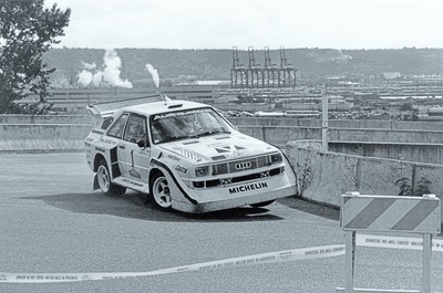 Hannu Mikkola - Arne Hertz
20º Olympus Rally 1985. Audi Sport Quattro S1 E2 (652 Z-937). Clasificado 1º.

Del 4 al 7 de Julio, Olympia, Washington.
Superficie: tierra.

El Rally tenia 636.30 km cronometrados divididos en 3 etapas y 44 tramos especiales.

Tomaron la salida 33 equipos, finalizaron 15.@
Palabras clave: Audi;Sport;Quattro;Grupo_B;Olympus;1985