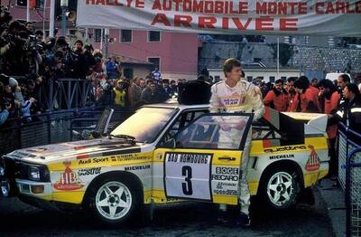 Walter Röhrl - Christian Geistdörfer
53º Rallye Automobile de Monte-Carlo 1985. Audi Sport Quattro S1 (IN-NL 8). Clasificado 2º.
Audi Sport

Del 26 de Enero al 1 de Febrero, Monte-Carlo.
Superficie: asfalto -nieve.

El Rally tenía un total de 3999.00 km de los que 851.10 km divididos en 34 tramos eran especiales (1 de ellos fue cancelado SS17 ).

Tomaron la salida 117 equipos, finalizaron 68.@
Palabras clave: Audi;Sport;Quattro;Montecarlo;Grupo_B;1985;Personajes