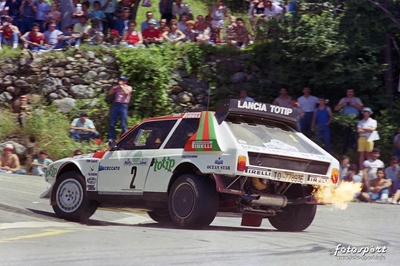 Dario Cerrato - Giuseppe Cerri
9º Rally Internazionale della Lana 1986. Lancia Delta S4 (TO 77893E). Clasificado 2º.
Jolly Club Totip

Del 25 de Julio al 26 de Julio, Biella, Italia.
Superficie: Asfalto - tierra.

El rally tenia un total de 312.00 km cronometrados divididos en 25 tramos especiales.

Tomaron la salida 150 equipos, finalizaron 50.

© Giovanni Scarpari "fotosport"
@@
Palabras clave: Lancia;Delta;Grupo_B;Della_Lana;1986