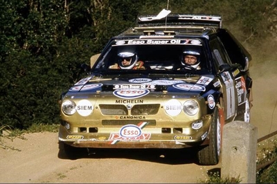 Fabrizio Tabaton - Luciano Tedeschini
9º Rally Costa Smeralda 1986. Lancia Delta S4 (TO 77894E). Clasificado 4º.
Grifone Esso

Del 16 al 18 de Abril, Porto Cervo, norte de Cerdeña, Italia.
Superficie: tierra.

El Rally tenía 546 Km cronometrados divididos en 35 tramos especiales.

Tomaron la salida 79 equipos, finalizaron 32.@
Palabras clave: Lancia;Delta;S4;Grupo_B;Costa_Smeralda;1986;Esmeralda