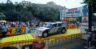 Timo Salonen - Seppo Harjanne
33º Acropolis Rally 1986. Peugeot 205 Turbo 16 E2 (311 FPF 75). Abandonó por la suspensión del coche en SS30 Arhani de 8.56 Km.

Del 2 al 4 de Junio, Atenas, Grecia.
Superficie: tierra.

El Rally tení­a un total de 1890.00 km de los que 572.13 km divididos en 46 tramos eran especiales (8 de ellas fueron cancelados SS8, SS9, SS10, SS14, SS16, SS21, SS36 y SS45)

Tomaron la salida 101 equipos, finalizaron 34.@
Palabras clave: Timo_Salonen;Peugeot;Turbo;Grupo_B;Grecia;Acropolis;1986