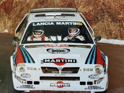 Massimo (Miki) Biasion - Tiziano Siviero
54º Rallye Automobile de Monte-Carlo 1986. Lancia Delta S4 (A6 37615). Abandonó por accidente de tráfico durante un enlace de tramo, quedando 68º.
Martini Lancia

Del 18 al 24 de Enero, Monte-Carlo.
Superficie: asfalto - nieve.

El Rally tenía un total de 3984.00 km, de los que 881.20 km divididos en 36 tramos eran especiales.

Tomaron la salida 156 equipos, finalizaron 65.@
Palabras clave: Lancia;Delta;S4;Montecarlo;Grupo_B;1986