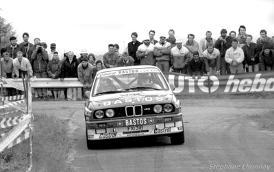 Marc Duez - Pierre Thimonier
24º Ypres 24 Hours Rally 1988. BMW M3 E30 (FXI 318). Clasificado 3º.
Bastos Racing Team

Del 24 al 26 de Junio, Ypres.
Superficie: asfalto.

El Rally constaba de 6 etapas con 375.15 km cronometrados divididos en 37 tramos especiales.

Tomaron la salida 138 equipos, finalizaron 73.

© Stéphane Lhonnay
@@
Palabras clave: BMW;Ypres;1988