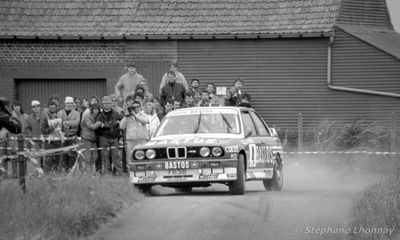 Marc Duez - Pierre Thimonier
24º Ypres 24 Hours Rally 1988. BMW M3 E30 (FXI 318). Clasificado 3º.
Bastos Racing Team

Del 24 al 26 de Junio, Ypres.
Superficie: asfalto.

El Rally constaba de 6 etapas con 375.15 km cronometrados divididos en 37 tramos especiales.

Tomaron la salida 138 equipos, finalizaron 73.

© Stéphane Lhonnay
@@
Palabras clave: BMW;Ypres;1988