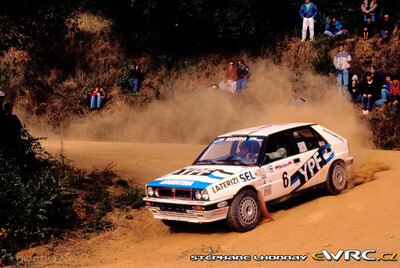 Jorge Recalde - Martin Christie
27º Rallye España - Catalunya Costa Brava 1991. Lancia Delta Integrale 16V (TO 40002P). Clasificado 6º.

Del 10 al 13 de Noviembre, Lloret de Mar, Girona, Catalunya, España.
Superficie: asfalto - tierra.

El Rally tenia un total de 1606.98 km de los que 594.01 km divididos en 35 tramos eran especiales, (2 de ellas fueron canceladas SS4 Sant Hilari - Osor de 13.57 Km y SS29 Riera de Merles de 14.36 Km).

Tomaron la salida 76 equipos, finalizaron 33.

© Stéphane Lhonnay
@@
Palabras clave: Jorge_Recalde;Lancia;Delta;Integrale;Catalunya;1991