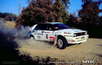 Jesus Puras - Jose Arrarte
27º Rallye Catalunya - Costa Brava - Rallye de España 1991. Lancia Delta HF (TO 40001P) Integrale 16v. Abandonó por motor en SS31 Lloret de Mar de 14.75 Km.

Del 10 al 13 de Noviembre, Lloret de Mar, Girona, Catalunya, España.
Superficie: asfalto - tierra.

El Rally tenia un total de 1606.98 km de los que 594.01 km divididos en 35 tramos eran especiales, (2 de ellas fueron canceladas SS4 Sant Hilari - Osor de 13.57 Km y SS29 Riera de Merles de 14.36 Km).

Tomaron la salida 76 equipos, finalizaron 33.

© Stéphane Lhonnay
@@
Palabras clave: Lancia;Delta;Integrale;Catalunya;Costa_Brava;1991;Spain;España