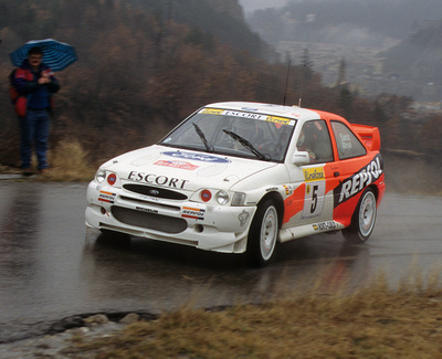 Carlos Sainz Cenamor - Luis Moya
65º Rallye Automobile de Monte-Carlo 1997. Ford Escort WRC (P6 FMC). Clasificado 2º.

Del 18 al 22 de Enero, Monte-Carlo.
Superficie: asfalto - nieve.

El Rally tenia un total de 1704.90 km de los que 398.31 km divididos en 18 tramos, eran especiales.

Tomaron la salida 23 equiposs, finalizaron 17.

@ McKlein
@@
Palabras clave: Ford;Escort;WRC;Montecarlo;1997