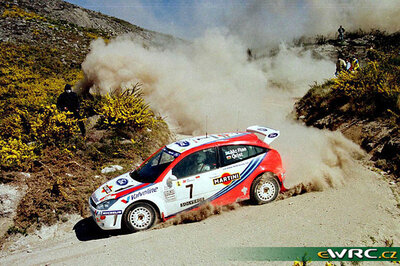 Colin McRae - Nicky Grist
33º TAP Rallye de Portugal 1999. Ford Focus WRC '99 (S7 FMC). Clasificado 1º.
Ford Motor Co. Ltd.

Del 21 al 24 de Marzo, Matosinhos, Porto, Portuigal.
Superficie: tierra.

El Rally tení­a un total de 1768.61 km de los que 399.51 km divididos en 23 tramos eran especiales (dos de ellos fueron cancelados SS18 Arganil - Coja 2 de 20.96 km y SS19 Salgueiro - Gois 2 de 19.70 km).

Se inscribieron 117 equipos, tomaron la salida 117, finalizaron 56.

© eWRC.cz
@@
Palabras clave: Ford;Focus;WRC;Portugal;1999