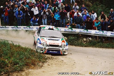 Didier Auriol - Denis Giraudet
41º Rallye Sanremo - Rallye d'Italia 1999. Toyota Corolla WRC (K-AM 8020). Clasificado 3º.
Toyota Castrol Team

Del 11 al 13 de Octubre, Sanremo, Liguria, Imperia, Italia.
Superficie: asfalto.

El Rally tenia un total de 1384.58 Km de los que 384.88 Km divididos en 18 tramos, eran especiales.

Se inscribieron 124 equipos, tomaron la salida 119, finalizaron 55.

© Petr Fitz
@
Palabras clave: Toyota;Corolla;WRC;Sanremo;1999