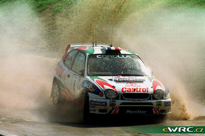 Didier Auriol - Denis Giraudet
33º TAP Rallye de Portugal 1999. Toyota Corolla WRC (K-AM 156). Clasificado 3º.
Toyota Castrol Team

Del 21 al 24 de Marzo, Matosinhos, Porto, Portuigal.
Superficie: tierra. 

El Rally tení­a un total de 1768.61 km de los que 399.51 km divididos en 23 tramos eran especiales (dos de ellos fueron cancelados SS18 Arganil - Coja 2 de 20.96 km y SS19 Salgueiro - Gois 2 de 19.70 km).

Se inscribieron 117 equipos, tomaron la salida 117, finalizaron 56.

© Teams
@@
Palabras clave: Toyota;Corolla;WRC;Portugal;1999