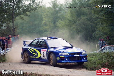 Juha Kankkunen - Juha Repo
41º Rallye Sanremo - Rallye d'Italia 1999. Subaru Impreza S5 WRC '99 (S10 SRT). Clasificado 6º.
Subaru World Rally Team

Del 11 al 13 de Octubre, Sanremo, Liguria, Imperia, Italia.
Superficie: asfalto.

El Rally tenia un total de 1384.58 Km de los que 384.88 Km divididos en 18 tramos, eran especiales.

Se inscribieron 124 equipos, tomaron la salida 119, finalizaron 55.

© Zoom Foto - Sergio Biancolli
@@
Palabras clave: Subaru;Impreza;WRC;Sanremo;1999