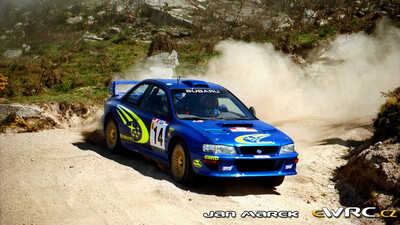 Bruno Thiry - Stéphane Prévot
33º TAP Rallye de Portugal 1999. Subaru Impreza S5 WRC '99 (S9 SRT). Clasificado 4º.
Subaru World Rally Team

Del 21 al 24 de Marzo, Matosinhos, Porto, Portuigal.
Superficie: tierra.

El Rally tení­a un total de 1768.61 km de los que 399.51 km divididos en 23 tramos eran especiales (dos de ellos fueron cancelados SS18 Arganil - Coja 2 de 20.96 km y SS19 Salgueiro - Gois 2 de 19.70 km).

Se inscribieron 117 equipos, tomaron la salida 117, finalizaron 56.

© Jan Marek
@@
Palabras clave: Subaru;Impreza;WRC;Portugal;1999
