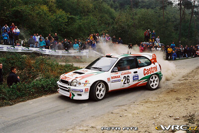Henrik Lundgaard - Jens-Christian Anker
41º Rallye Sanremo - Rallye d'Italia 1999. Toyota Corolla WRC (K-AM 4050). Clasificado 11º.

Del 11 al 13 de Octubre, Sanremo, Liguria, Imperia, Italia.
Superficie: asfalto.

El Rally tenia un total de 1384.58 Km de los que 384.88 Km divididos en 18 tramos, eran especiales.

Se inscribieron 124 equipos, tomaron la salida 119, finalizaron 55.

© Petr Fitz
@@
Palabras clave: Toyota;Corolla;WRC;Sanremo;1999