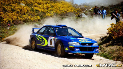 Juha Kankkunen - Juha Repo
33º TAP Rallye de Portugal 1999. Subaru Impreza S5 WRC '99 (S8 SRT). Abandonó por motor en SS16 Arganil - Coja 1 de 20.96 km.
Subaru World Rally Team

Del 21 al 24 de Marzo, Matosinhos, Porto, Portuigal.
Superficie: tierra.

El Rally tení­a un total de 1768.61 km de los que 399.51 km divididos en 23 tramos eran especiales (dos de ellos fueron cancelados SS18 Arganil - Coja 2 de 20.96 km y SS19 Salgueiro - Gois 2 de 19.70 km).

Se inscribieron 117 equipos, tomaron la salida 117, finalizaron 56.

© Jan Marek
@@
Palabras clave: Subaru;Impreza;WRC;Portugal;1999