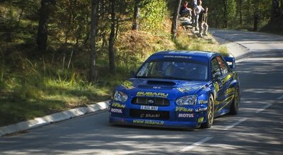 Stéphane Sarrazin - Patrick Pivato
40º Rally Catalunya - Costa Brava - Rally de España 2004. Subaru Impreza S9 WRC 03 (S 800 WRT). Clasificado 4º.

Del 29 al 31 de Octubre, Lloret de Mar, Girona, Catalunya, España.
Superficie: asfalto.

El Rally tenia un total de 1688.29 km de los que 384.08 km divididos en 20 tramos eran especiales (una de ellas fue cancelada SS10 Sant Julia 1 de 32.90 Km).

Se inscribieron 55 equipos, tomaron la salida 52, finalizaron 36.

© Shacki
@
Palabras clave: Subaru;Impreza;WRC;Catalunya;España;Spain;2004