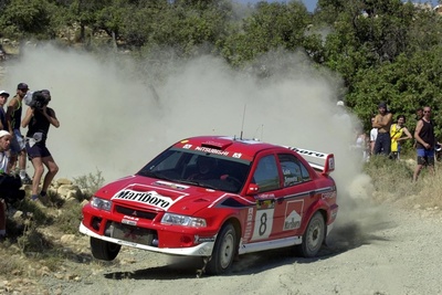 Freddy Loix - Sven Smeets
29º Cyprus Rally 2001. Mitsubishi Carisma GT Evo VI. Clasificado 5º.

Del 31 de Mayo al 3 de Junio
Superficie: tierra.

El Rally tenia un total de 341.38 km divididos en 3 etapas y 22 tramos cronometrados.

Tomaron la salida 76 equipos, finalizaron 30.@
Palabras clave: ;Mitsubishi;Carisma;Chipre;2001