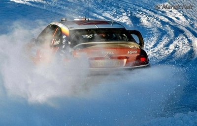 Sébastien Loeb - Daniel Elena
54º Uddeholm Swedish Rally 2005. Citröen Xsara WRC. Abandonó por motor en SS19 Rämmen 2 de 23.35 km.

Del 11 al 13 de Febrero, Karlstad.
Superficie: nieve - hielo.

El Rally tenia un total de 1726.00 km de los que 335.55 km divididos en 2 etapas y 20 tramos eran especiales.

Tomaron la salida 69 equipos, finalizaron 46.

© Marek Felt
@
Palabras clave: Sebastien_Loeb;Daniel_Elena;Citroen;Xsara;WRC;Suecia;2005;nieve