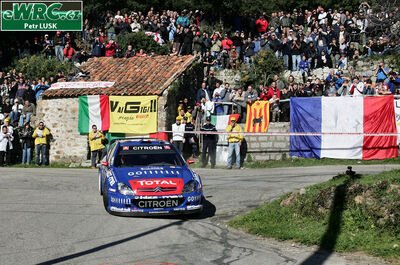 Sébastien Loeb - Daniel Elena
50º Tour de Corse - Rallye de France 2006. Citroën Xsara WRC (829 DPT 78). Clasificado 1º.
Kronos Racing

Del 7 al 9 de Abril, Ajaccio.
Superficie: asfalto.

El Rally constaba de 3 etapas con un total de 1045.68 km de los que 354.18 km divididos en 12 tramos eran cronometrados.

Tomaron la salida 76 equipos, finalizaron 62.

© Petr Lusk
@
Palabras clave: Citroen;Xsara;WRC;Corse;Corcega;2006