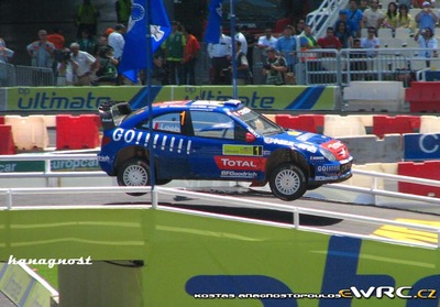 Sebastien Loeb - Daniel Elena
53º BP Ultimate Acropolis Rally of Greece 2006. Citröen Xsara WRC (831 DPT 78). Clasificado 2º.
Kronos Racing

Del 2 al 4 de Junio, Athens.
Superficie: tierra.

El Rally constabade 3 etapas con un tenia un total de 1279.29 km de los que 355.62 km divididos en 18 tramos eran cronometrados.

Se inscribieron 91 equipos, tomaron la salida 84, finalizaron 69.

© Kostas Anagnostopoulos
@@
Palabras clave: Citroen;Xsara;WRC;Acropolis;Grecia;Atenas;2006;crash
