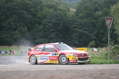 Dani Sordo - Marc Martí
25º OMV ADAC Rallye Deutschland 2006. Citroën Xsara WRC (821 DPT 78. Clasificado 2º.
Kronos Racing

Del 11 al 13 de Agosto, Trier, Rhineland-Palatinate.
Superficie: asfalto.

El Rally constaba de 3 etapas con un total de 1300.48 km de los que 349.11 km divididos en 19 tramos eran cronometrados.

Tomaron la salida 73 equipos, finalizaron 56.

© Joachim Hähn
@@
Palabras clave: Citroen;Xsara;WRC;Alemania;Deutschland;2006