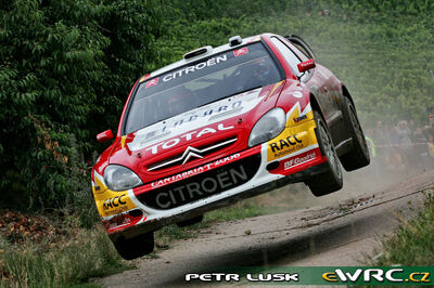 Dani Sordo - Marc Martí
25º OMV ADAC Rallye Deutschland 2006. Citroën Xsara WRC (821 DPT 78. Clasificado 2º.
Kronos Racing

Del 11 al 13 de Agosto, Trier, Rhineland-Palatinate.
Superficie: asfalto.

El Rally constaba de 3 etapas con un total de 1300.48 km de los que 349.11 km divididos en 19 tramos eran cronometrados.

Tomaron la salida 73 equipos, finalizaron 56.

© Petr Lusk
@@
Palabras clave: Citroen;Xsara;WRC;Alemania;Deutschland;2006