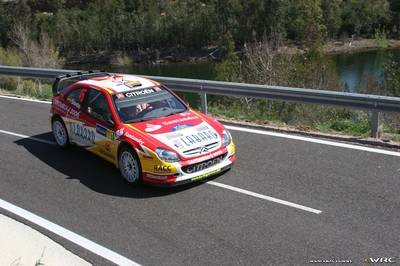 Dani Sordo - Marc Marti
42º RallyRACC Catalunya - Costa Daurada 2006. Citroën Xsara WRC (834 DPT 78). Clasificado 2º.

Del 24 al 26 de Marzo, Salou, Tarragona, Catalunya, España.
Superficie: asfalto.

El Rally tenia un total de 1,376.14 Km de los que 346.43 Km divididos en 16 tramos eran especiales.

Se inscribieron 71 equipos, tomaron la salida 66, finalizaron 56.

© Joachim Hähn
@@
Palabras clave: Citroen;Xsara;Catalunya;Costa_Daurada;Costa_Dorada;2006;España;Spain