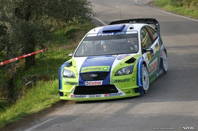 Marcus Grönholm - Timo Rautiainen
42º RallyRACC Catalunya - Costa Daurada 2006. Ford Focus RS WRC '06 (EU55 BMV). Clasificado 3º.
BP Ford World Rally Team

Del 24 al 26 de Marzo, Salou, Tarragona, Catalunya, España.
Superficie: asfalto.

El Rally tenia un total de 1376.14 Km de los que 346.43 Km divididos en 16 tramos eran especiales.

Se inscribieron 71 equipos, tomaron la salida 66, finalizaron 56.

© Joachim Hähn
@@
Palabras clave: Ford;Focus;WRC;Catalunya;España;Spain;2006